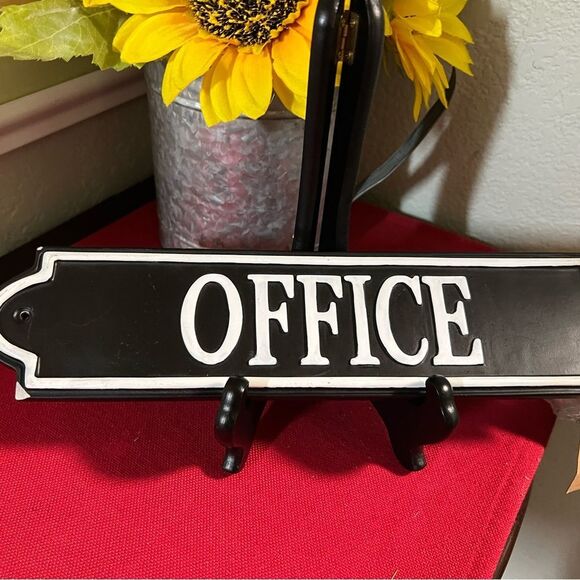 NWT Black and White Office Sign #YC - Picture 3 of 7